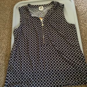 Anne Klein black/grey knit dress top size Small. Brand new. Tag still on